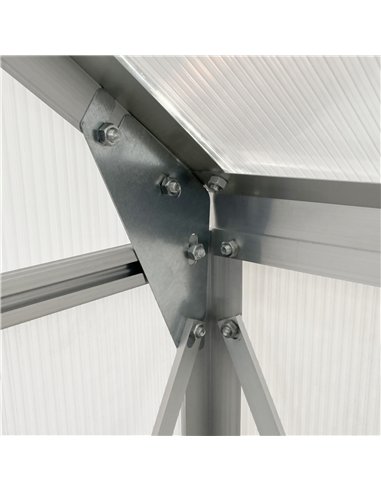 Outsunny 190 x 190cm Walk-In Polycarbonate Greenhouse