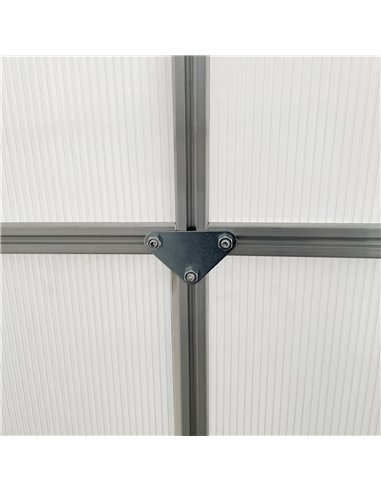 Outsunny 190 x 190cm Walk-In Polycarbonate Greenhouse