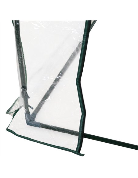 Outsunny Set of 2 Tunnel Greenhouse, Green Grow House with Roll-up Door, Steel Frame, Plastic Cover for Garden, Outdoor, 250 x 1 - pic 120008 | FastDaddyshop