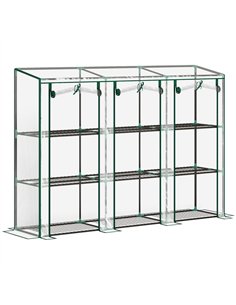 Outsunny 46 x 215cm Nine-Shelf Greenhouse