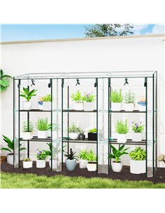Outsunny 46 x 215cm Nine-Shelf Greenhouse 2