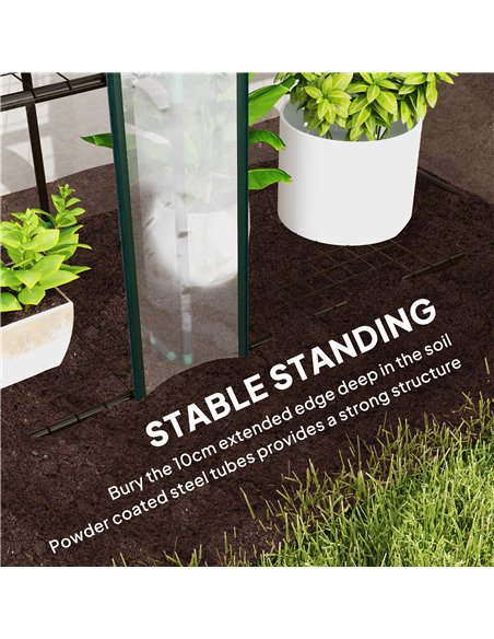 Outsunny 46 x 215cm Nine-Shelf Greenhouse - pic 120024 | FastDaddyshop