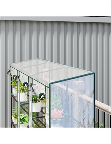Outsunny 46 x 215cm Nine-Shelf Greenhouse