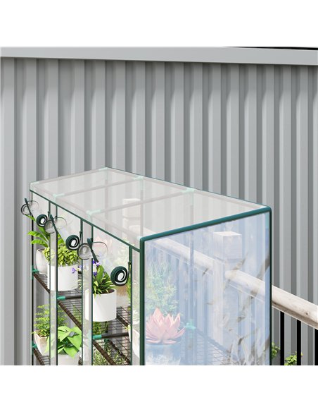 Outsunny 46 x 215cm Nine-Shelf Greenhouse - pic 120026 | FastDaddyshop