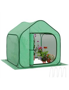 Outsunny 150 x 148cm Pop-Up Greenhouse - Green