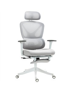 HOMCOM Ergonomic and Adjustable Office Chair - Grey