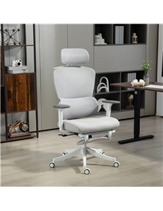 HOMCOM Ergonomic and Adjustable Office Chair - Grey 2
