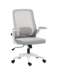 HOMCOM Mesh Back Adjustable Office Chair - Grey