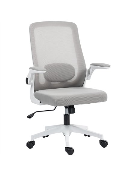 HOMCOM Mesh Back Adjustable Office Chair - Grey - pic 120216 | FastDaddyshop