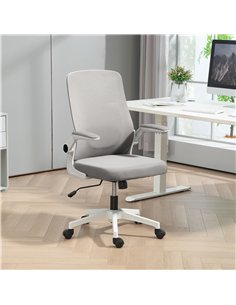 HOMCOM Mesh Back Adjustable Office Chair - Grey 2