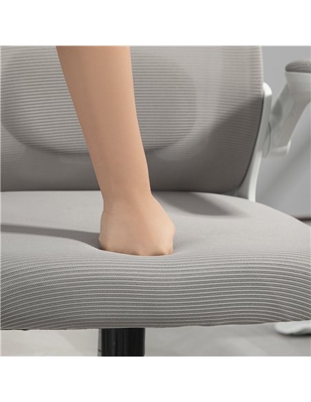 HOMCOM Mesh Back Adjustable Office Chair - Grey - pic 120224 | FastDaddyshop