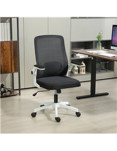 HOMCOM Mesh Back Adjustable Office Chair - Black 2