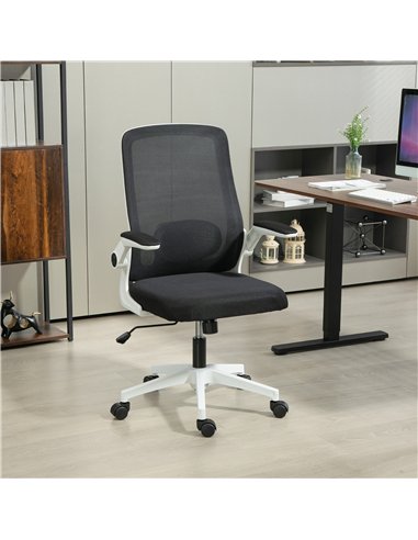 HOMCOM Mesh Back Adjustable Office Chair - Black