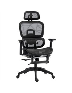 HOMCOM Executive Office Chair, Ergonomic Mesh High Back Desk Chair with Lumbar Support, Reclining Function, Swivel Computer Chai