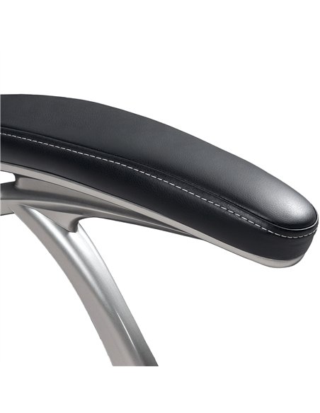 HOMCOM 49.5-59cm Faux Leather Office Chair - Black - pic 120251 | FastDaddyshop