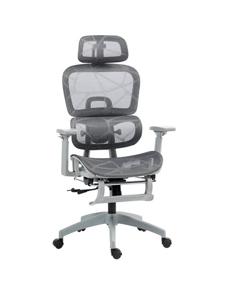 HOMCOM Executive Office Chair, Ergonomic Mesh High Back Desk Chair with Lumbar Support, Reclining Function, Swivel Computer Chai - pic 120306 | FastDaddyshop