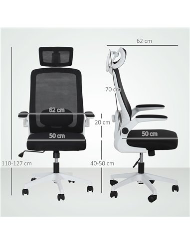 HOMCOM Multi-Adjust Office Chair - Black
