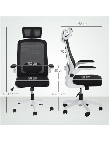 HOMCOM Multi-Adjust Office Chair - Black - pic 120344 | FastDaddyshop