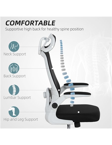 HOMCOM Multi-Adjust Office Chair - Black - pic 120345 | FastDaddyshop