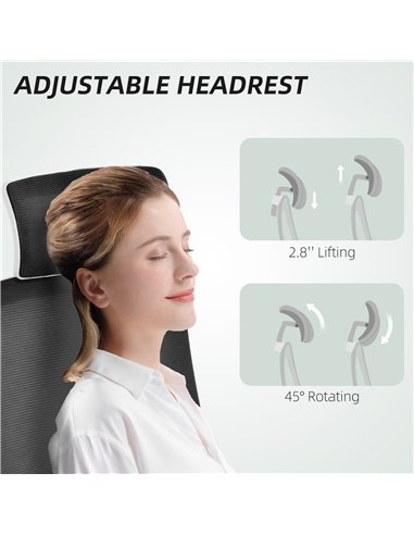 HOMCOM Multi-Adjust Office Chair - Black