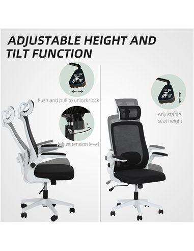 HOMCOM Multi-Adjust Office Chair - Black