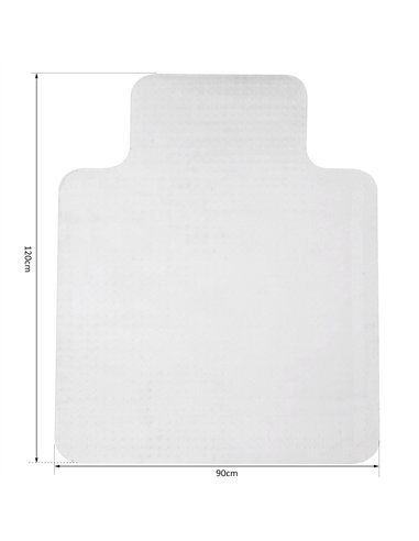 HOMCOM Office Carpet Protector Chair Mat Clear Spike Non Slip Studs Frosted Lipped