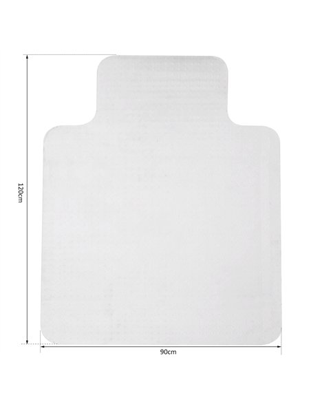 HOMCOM Office Carpet Protector Chair Mat Clear Spike Non Slip Studs Frosted Lipped - pic 120425 | FastDaddyshop