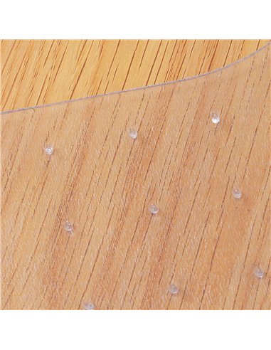 HOMCOM Office Carpet Protector Chair Mat Clear Spike Non Slip Studs Frosted Lipped