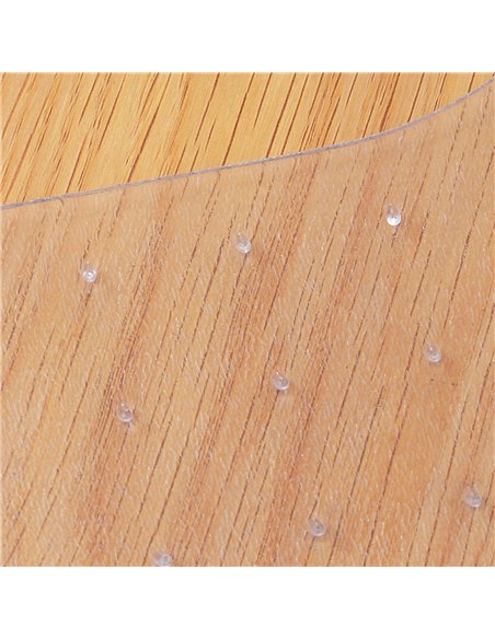 HOMCOM Office Carpet Protector Chair Mat Clear Spike Non Slip Studs Frosted Lipped - pic 120429 | FastDaddyshop