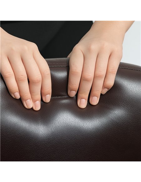 HOMCOM Swivel Executive Chair PU Leather Computer Desk Chair, Dark Brown - pic 120439 | FastDaddyshop