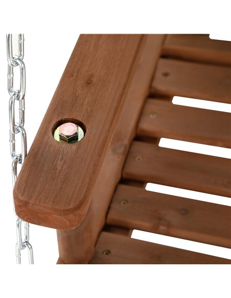 Outsunny Fir Wood 2-Seater Outdoor Garden Swing Chair w/ Canopy Green - pic 12044 | FastDaddyshop