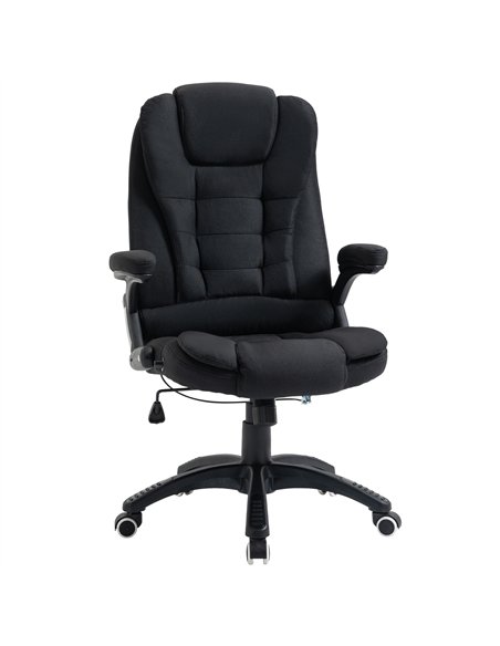 Vinsetto Ergonomic Office Chair Comfortable Desk Chair with Armrests Adjustable Height Reclining and Tilt Function Black - pic 120450 | FastDaddyshop
