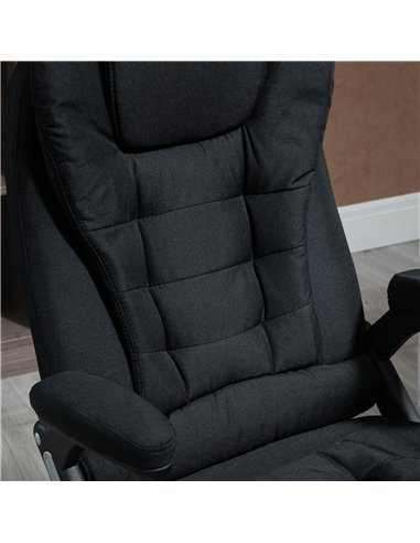 Vinsetto Ergonomic Office Chair Comfortable Desk Chair with Armrests Adjustable Height Reclining and Tilt Function Black