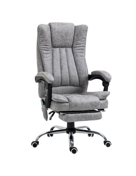 Vinsetto 6 Point Vibrating Massage Office Chair with Heat, Breathable Faux Leather Office Chair with High Back, Height Adjustabl - pic 120459 | FastDaddyshop