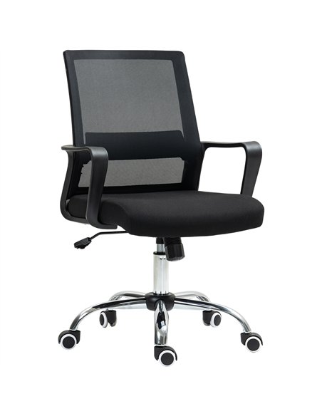 Vinsetto Mesh Back Office Chair, with Wheels - Black - pic 120531 | FastDaddyshop