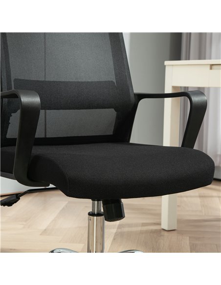 Vinsetto Mesh Back Office Chair, with Wheels - Black - pic 120539 | FastDaddyshop