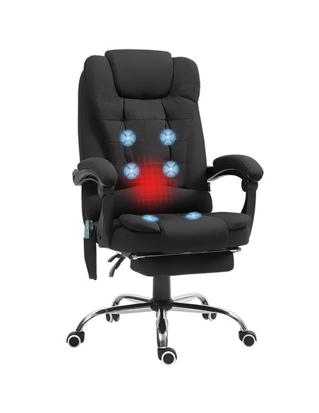 Vinsetto Heated 6 Points Vibration Massage Executive Office Chair Adjustable Swivel Ergonomic High Back Desk Chair Recliner with - pic 120567 | FastDaddyshop