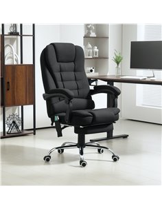 Vinsetto Heated 6 Points Vibration Massage Executive Office Chair Adjustable Swivel Ergonomic High Back Desk Chair Recliner with 2