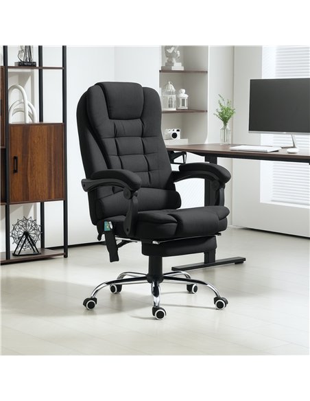 Vinsetto Heated 6 Points Vibration Massage Executive Office Chair Adjustable Swivel Ergonomic High Back Desk Chair Recliner with - pic 120568 | FastDaddyshop