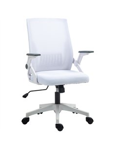 Vinsetto Office Chair, with Lumbar Support - White