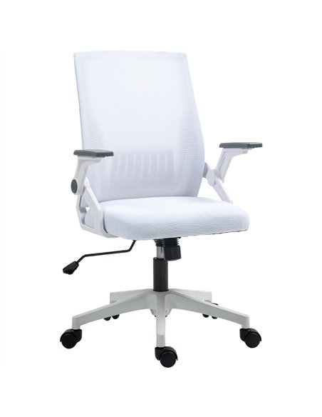 Vinsetto Office Chair, with Lumbar Support - White - pic 120621 | FastDaddyshop