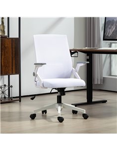 Vinsetto Office Chair, with Lumbar Support - White 2