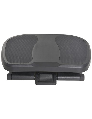 HOMCOM 0-30° Three-Height Under-Desk Support Footrest - Black