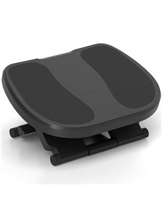 HOMCOM 0-30° Three-Height Under-Desk Support Footrest - Grey
