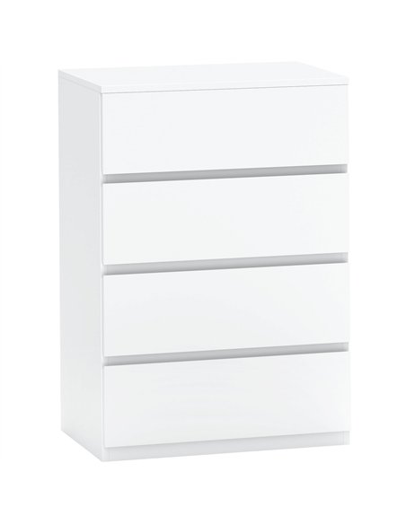 HOMCOM Chest of Drawers, 4-Drawer Storage Cabinets, Modern Dresser, Storage Drawer Unit for Bedroom - pic 121161 | FastDaddyshop