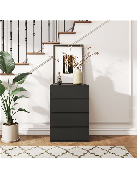HOMCOM Chest of Drawers, 4-Drawer Storage Cabinets, Modern Dresser, Storage Drawer Unit for Bedroom - pic 121175 | FastDaddyshop