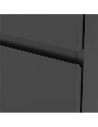 HOMCOM Chest of Drawers, 4-Drawer Storage Cabinets, Modern Dresser, Storage Drawer Unit for Bedroom