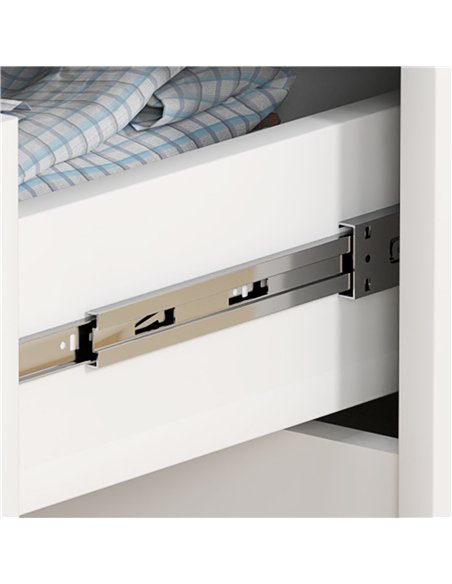 HOMCOM Chest of Four High Gloss Front Drawers - White - pic 121187 | FastDaddyshop