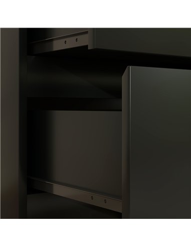 HOMCOM Chest of Drawers, 3-Drawer Storage Organiser Unit for Bedroom, Living Room, Black