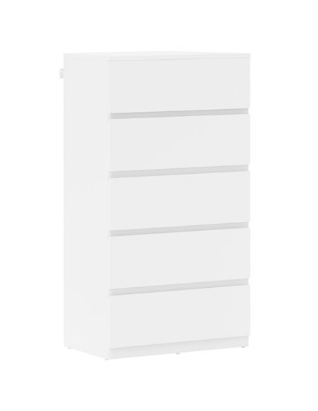HOMCOM Chest of Drawers, 5-Drawer Storage Cabinets, Modern Dresser, Storage Drawer Unit for Bedroom - pic 121251 | FastDaddyshop